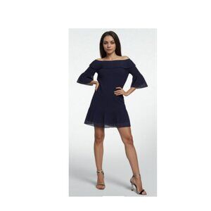 Franeis, Off Shoulder Pleated Dress by Ted Baker